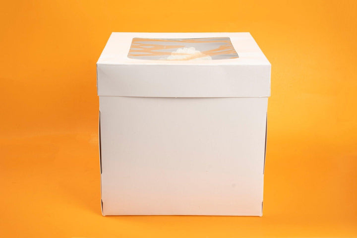 10x10x10 inch White Cake Box for Tall Cakes - EcoPakOnline