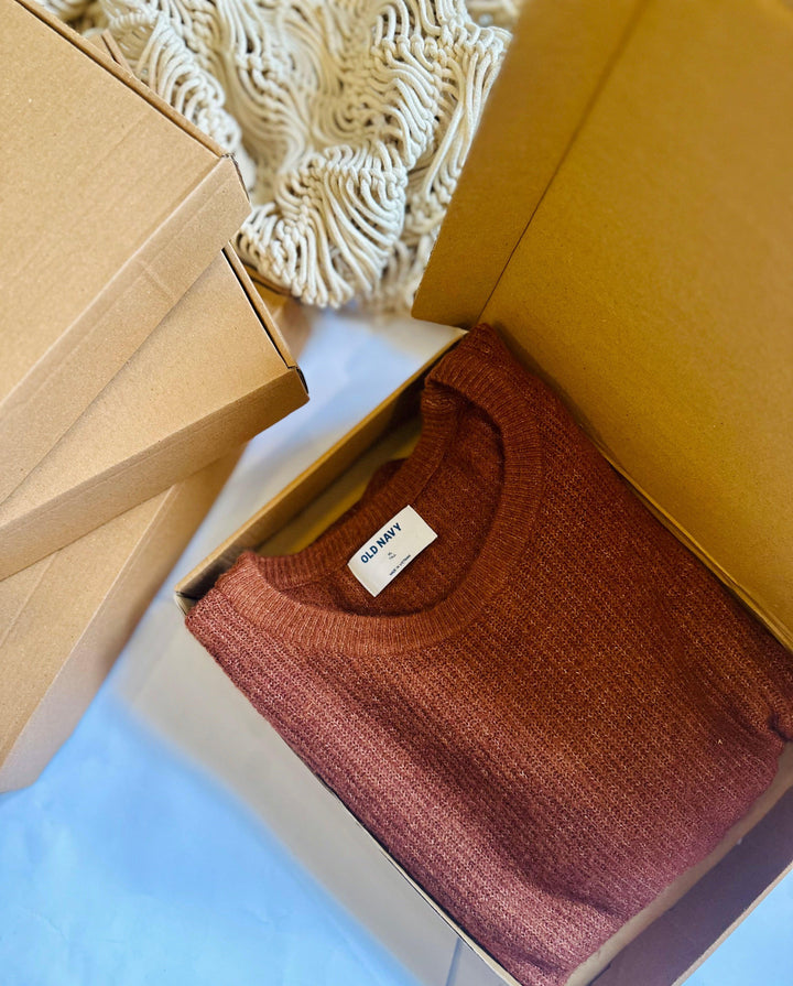 Apparel box- corrugated 3 ply