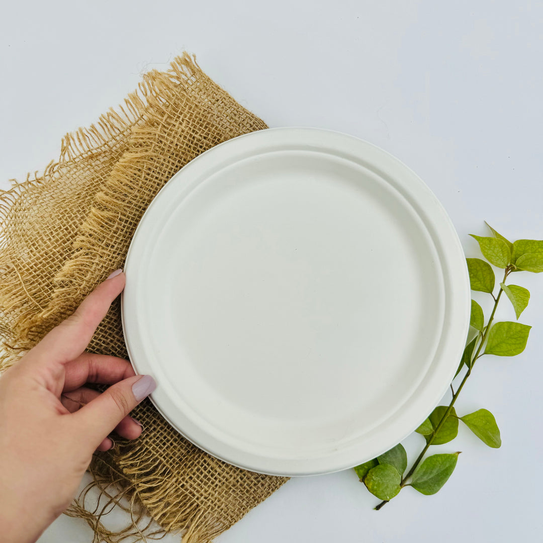 Bagasse 9 inch plate