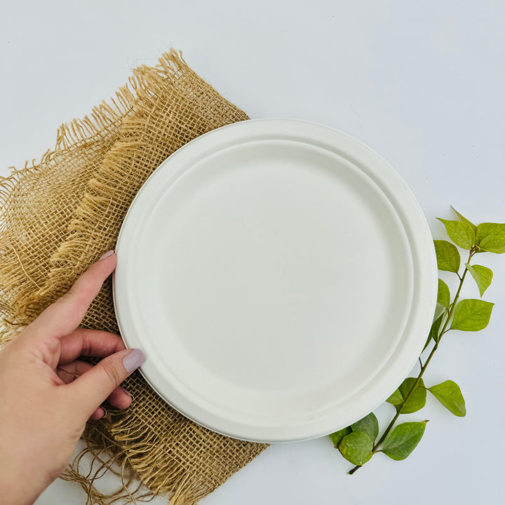 Bagasse 9 inch plate