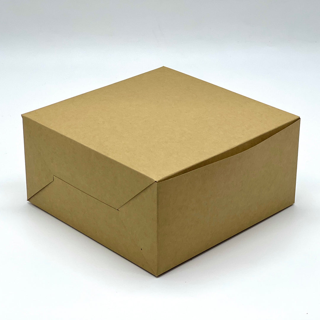 Kraft cake box 8" x 8 " x 4 " 250 GSM