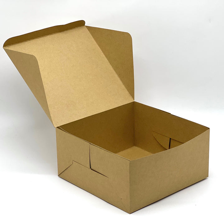 Kraft cake box 8" x 8 " x 4 " 250 GSM