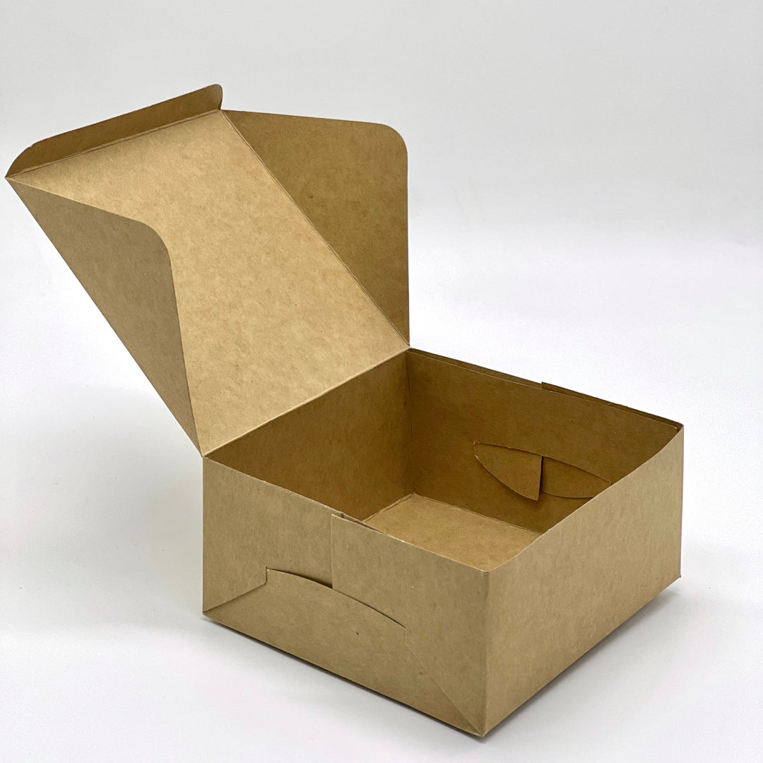 Kraft cake box 8" x 8 " x 4 " 250 GSM