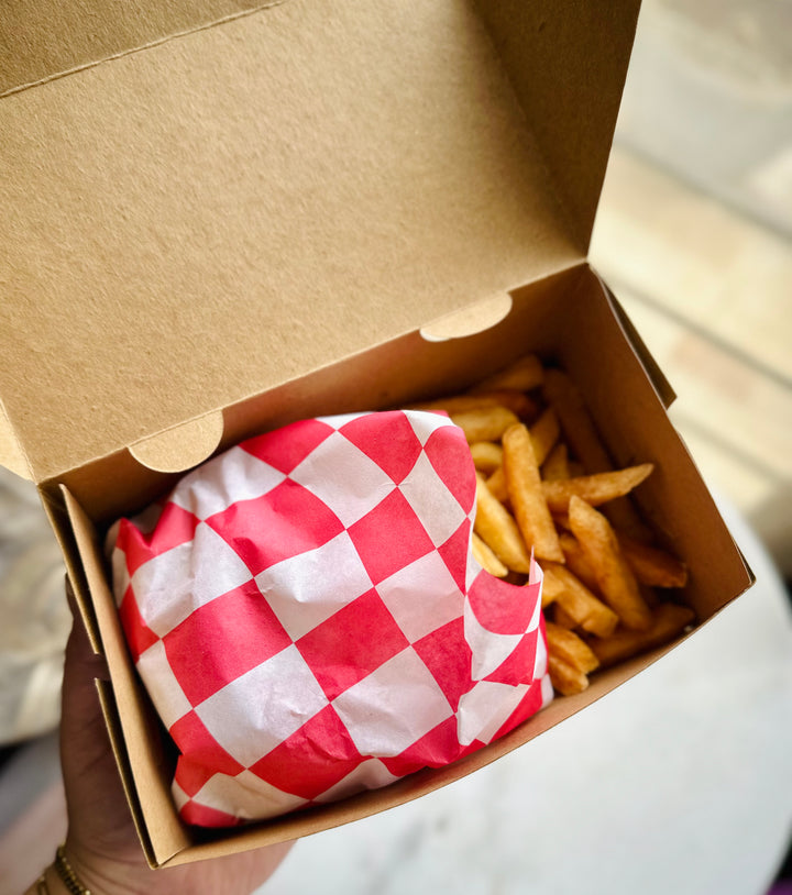 Kraft box for burgers and sandwiches