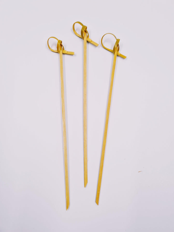 EcoPakOnline Bamboo knotted skewers