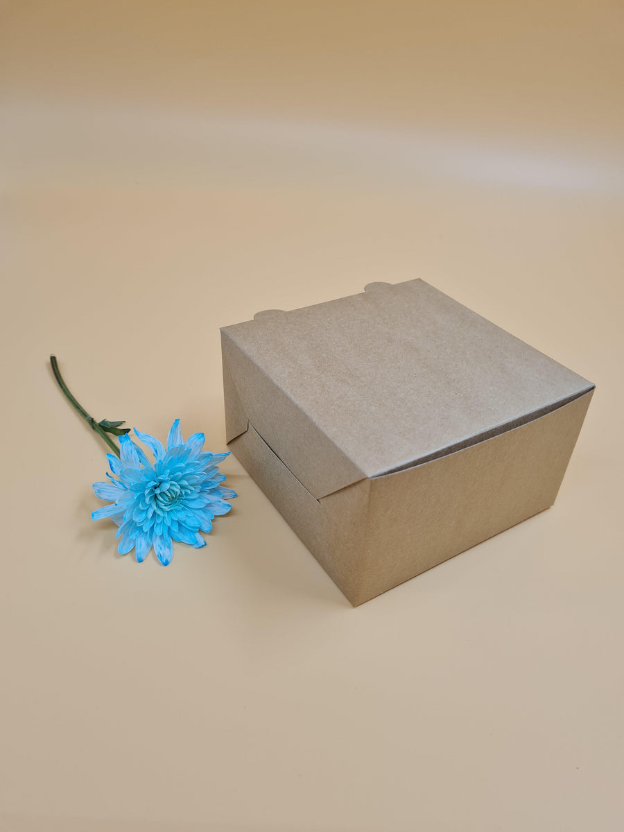 EcoPakOnline Kraft single burger box (5x5x3 inches)