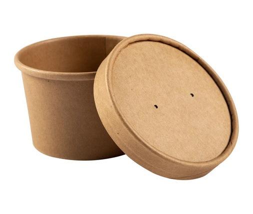 EcoPakOnline 250ml Kraft bowl with lid