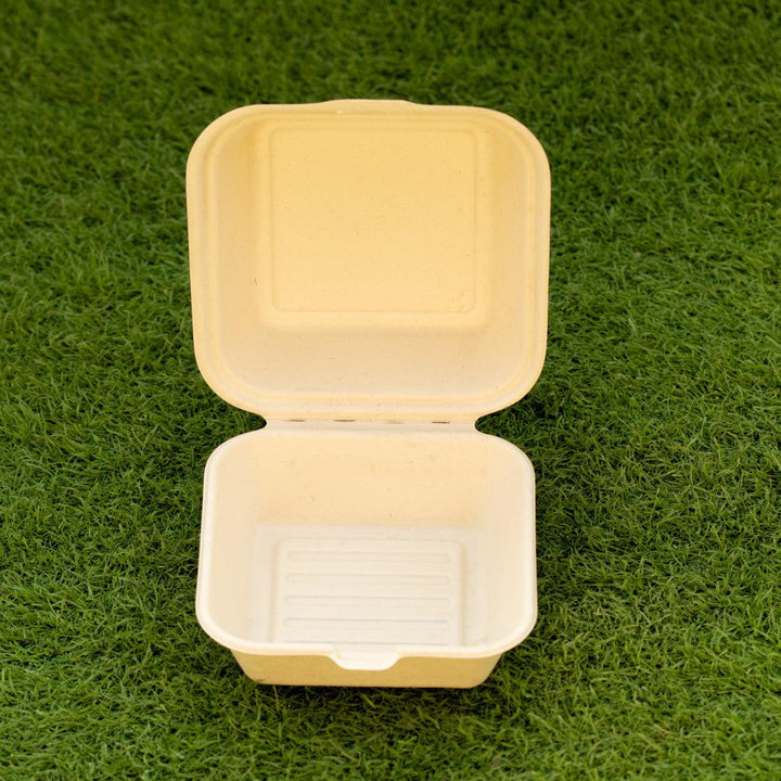 EcoPakOnline Bagasse Bento cake box/ Lunch box