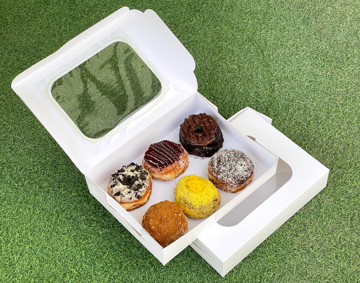 EcoPakOnline White 6 donut box 12 x 9 x 2.5 inches