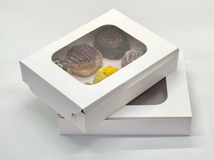 EcoPakOnline White 6 donut box 12 x 9 x 2.5 inches