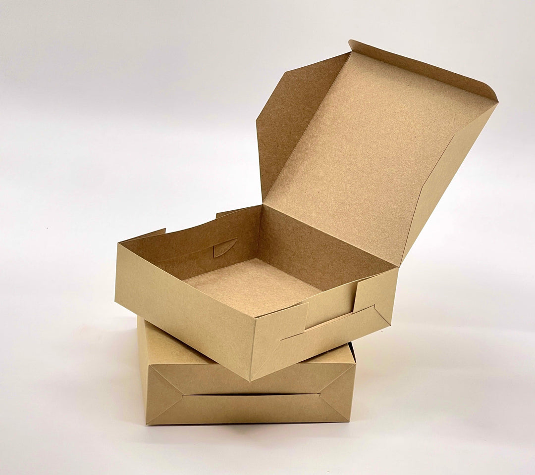 EcoPakOnline Bakery Boxes Small Kraft Bakery Box 5x5x2 inches