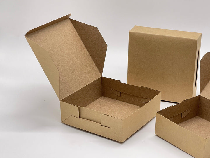 EcoPakOnline Bakery Boxes Small Kraft Bakery Box 5x5x2 inches