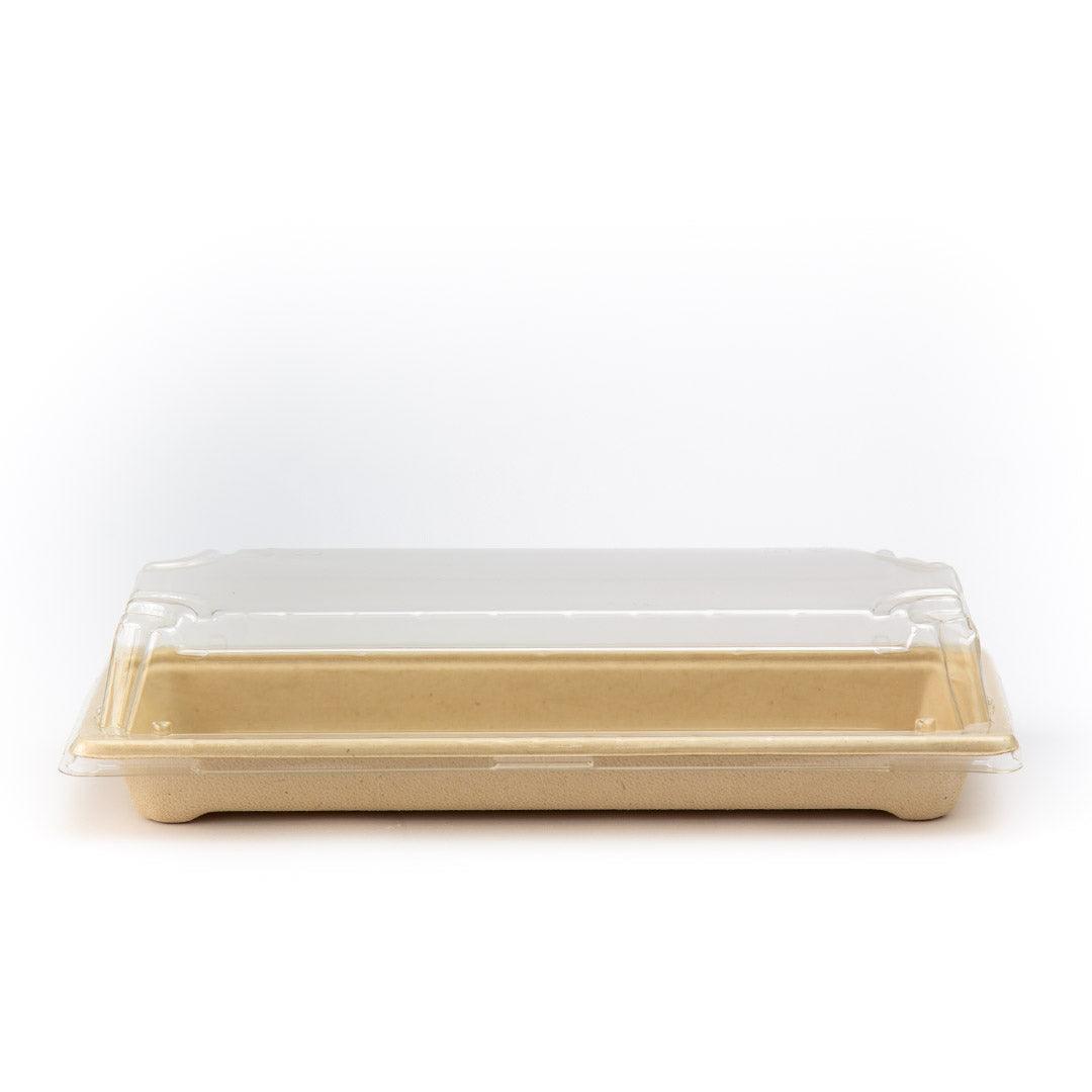 EcoPakOnline Packing Materials Bagasse sushi tray (Small)