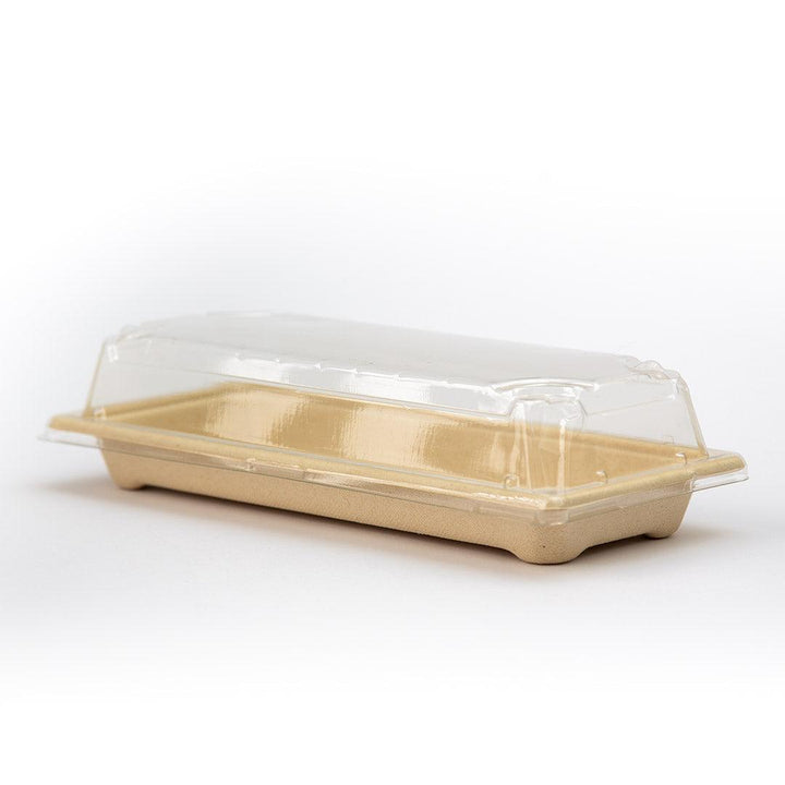 EcoPakOnline Packing Materials Bagasse sushi tray (Small)