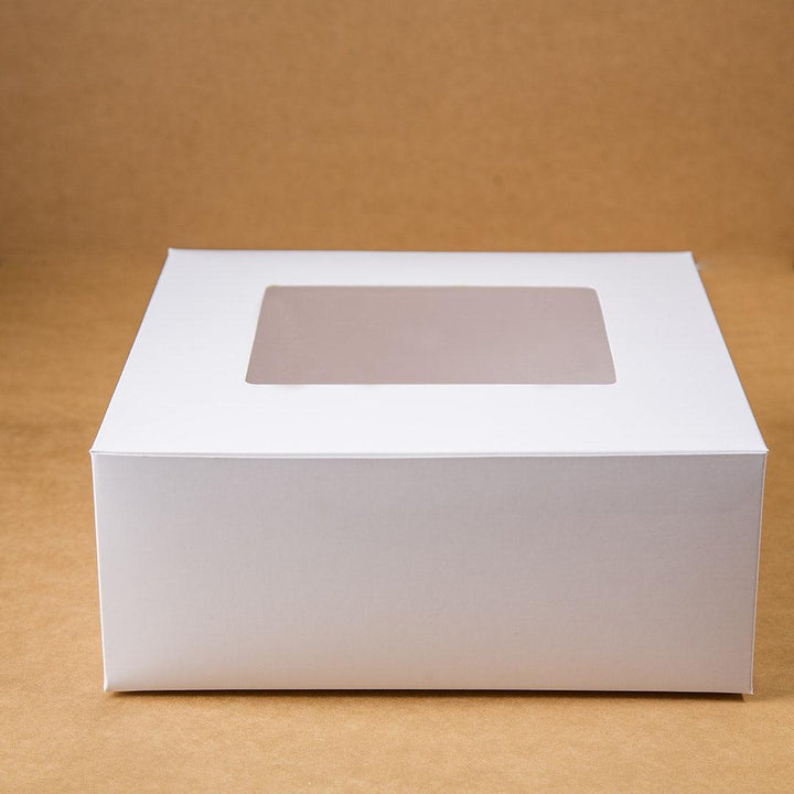 EcoPakOnline White cake box 10x10x4 inches